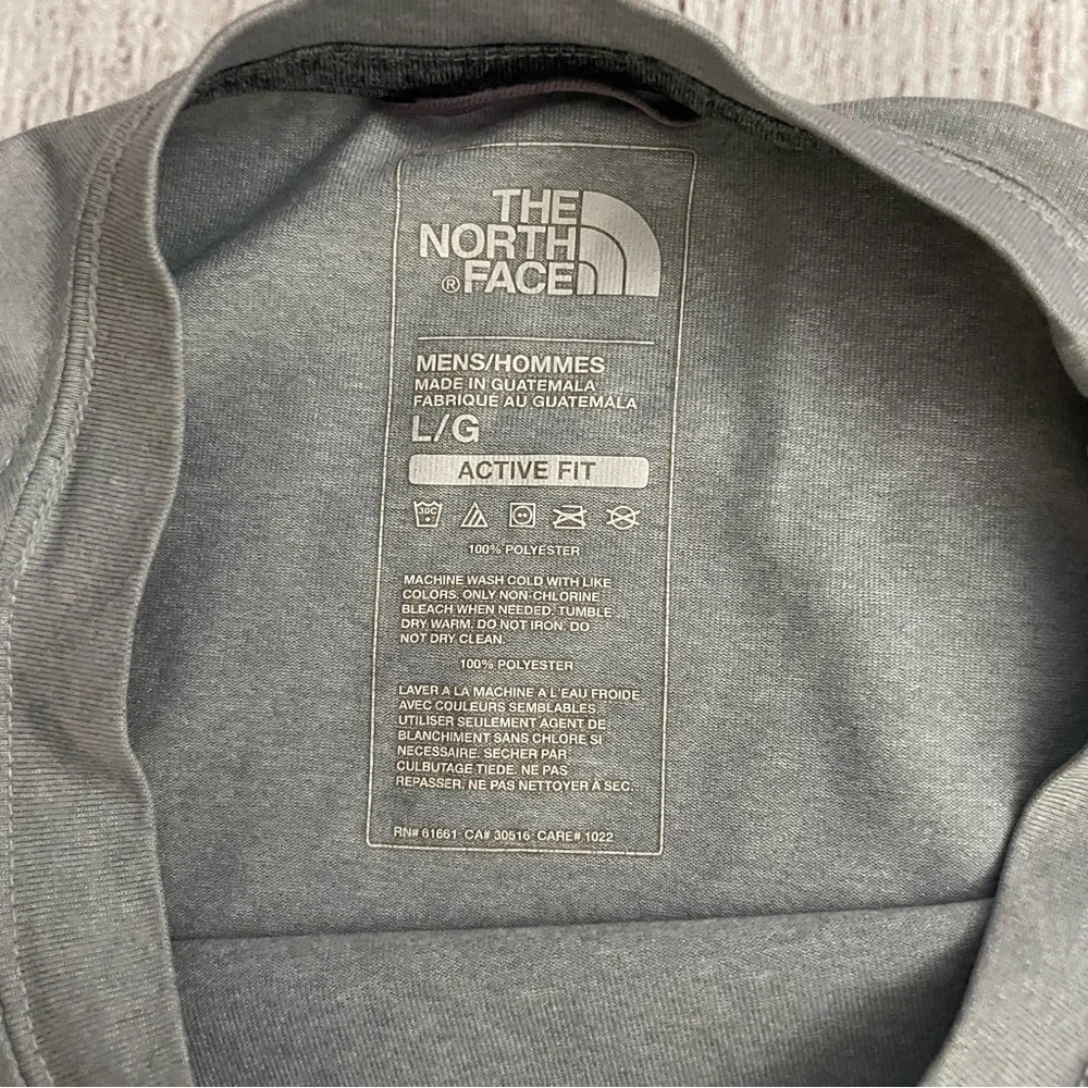 THE NORTH FACE Men's Gray Active Fit Half Dome Long Sleeve T-Shirt Size Large
